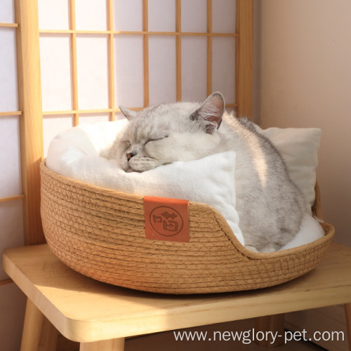 Washable Hand-woven Cat Sofa